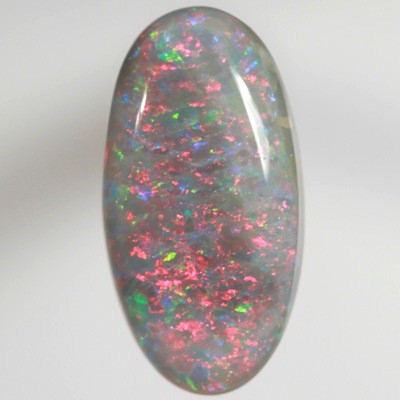 SOLID SEMI BLACK OPAL Bright, sparkly red and greens